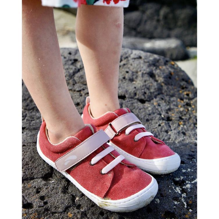 veganski čevlji harlekin odrasli Tikki obutev 0FRBV154 škrlat